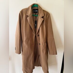 FASHION NOVA COAT JULIA WOOL COAT CAMEL COLOR